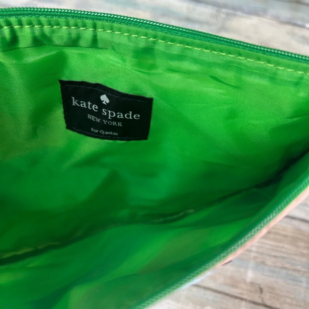 Kate Spade New York For Qantas Cosmetic Case Bag Pouch Multicolor‎ Makeup